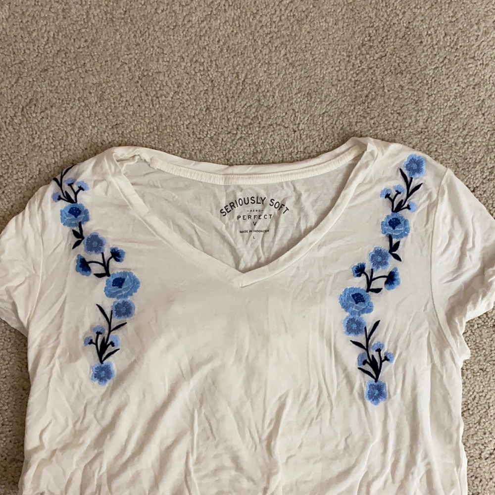 White Flower Tee